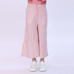 Pink Striped Pants for Girls Image