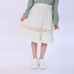 Beige laced Skirt for Girls Image