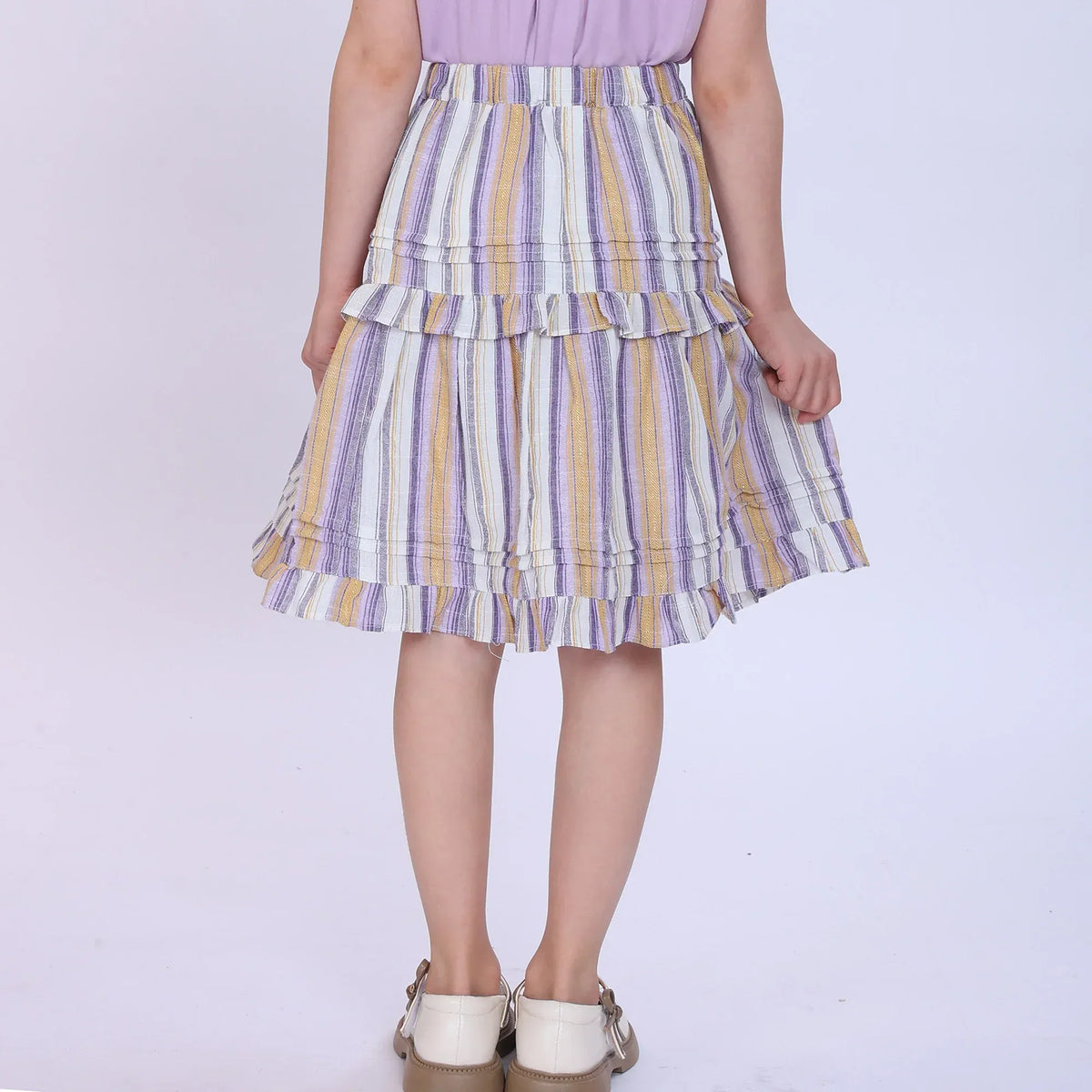 Striped Skirt for Girls Image