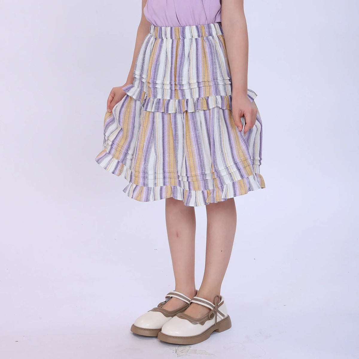 Striped Skirt for Girls Image