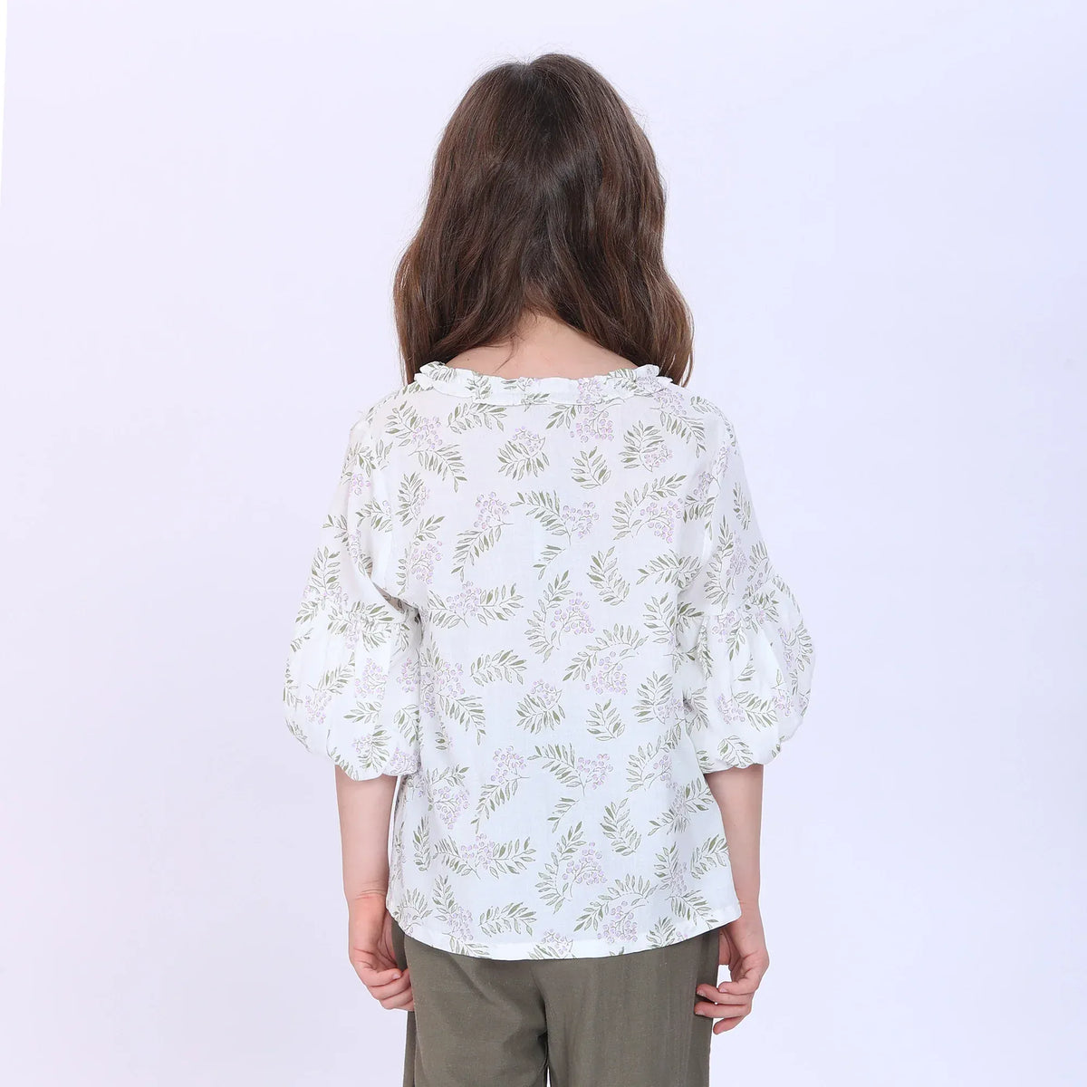 Floral Blouse for Girls Image