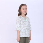 Floral Blouse for Girls Image