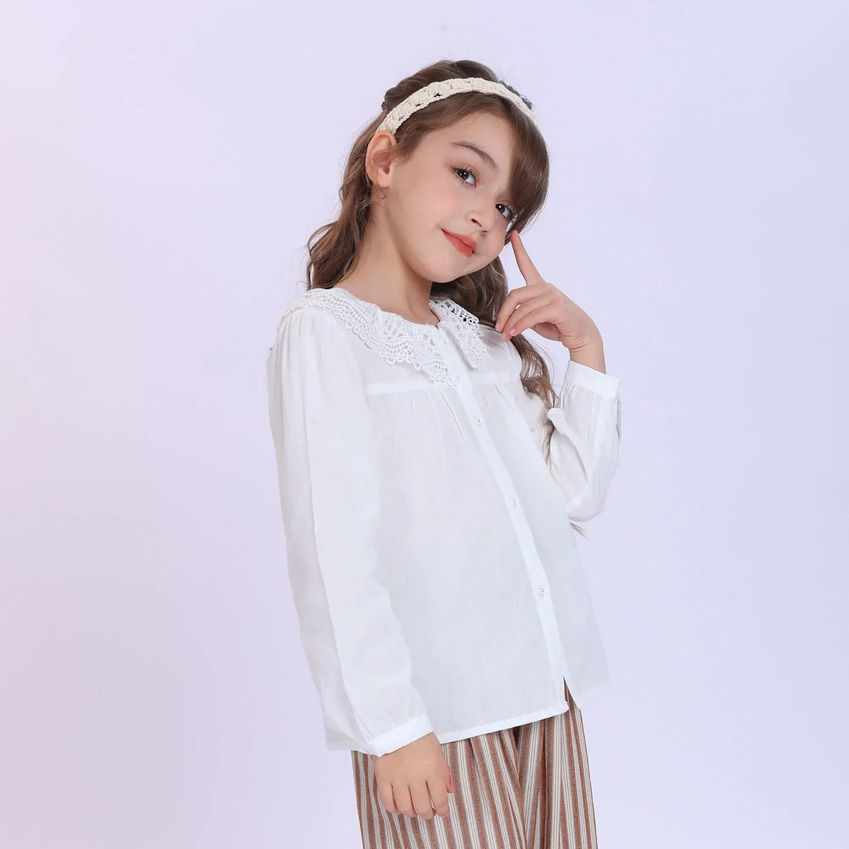 Jacquard Shirt for Girls Image