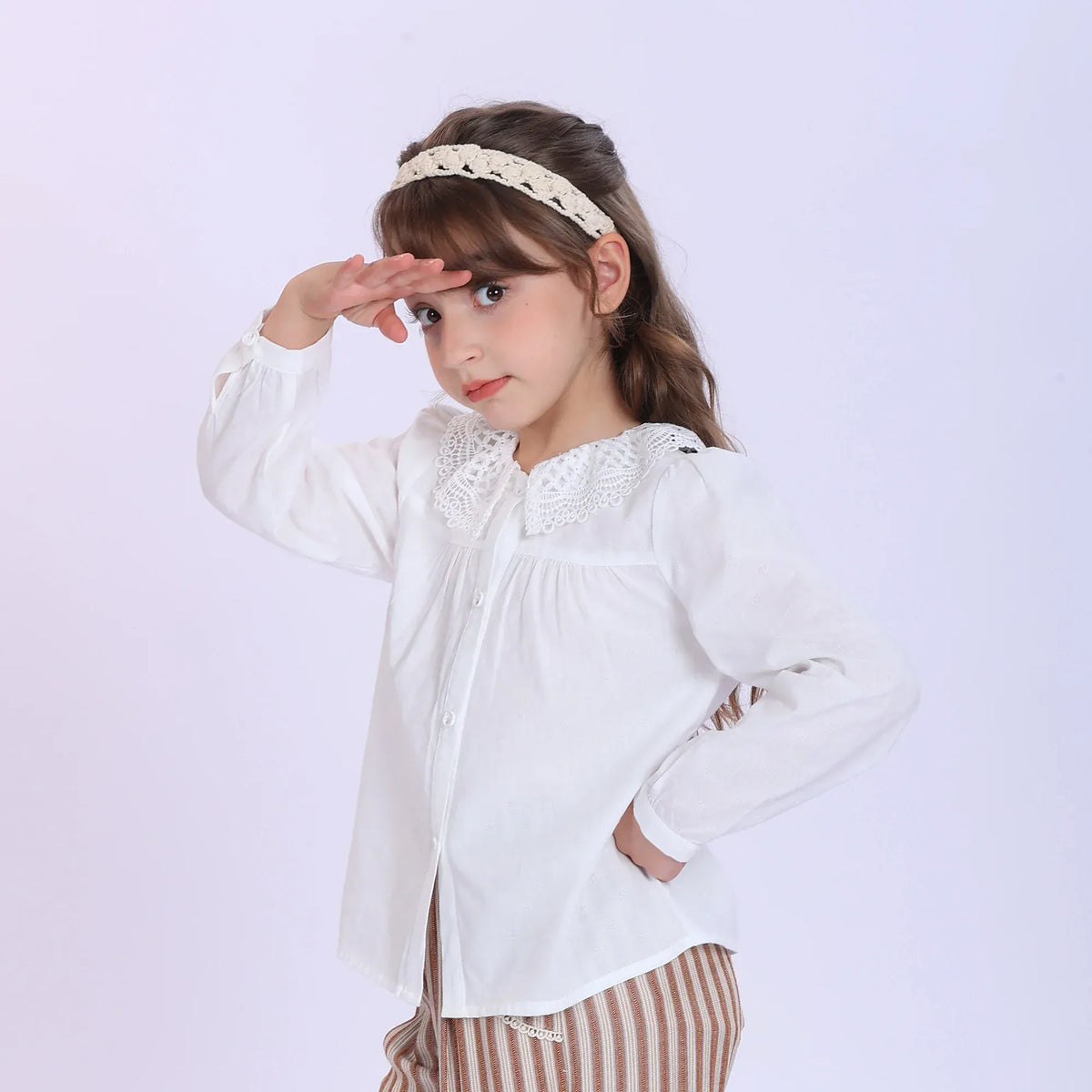 Jacquard Shirt for Girls Image