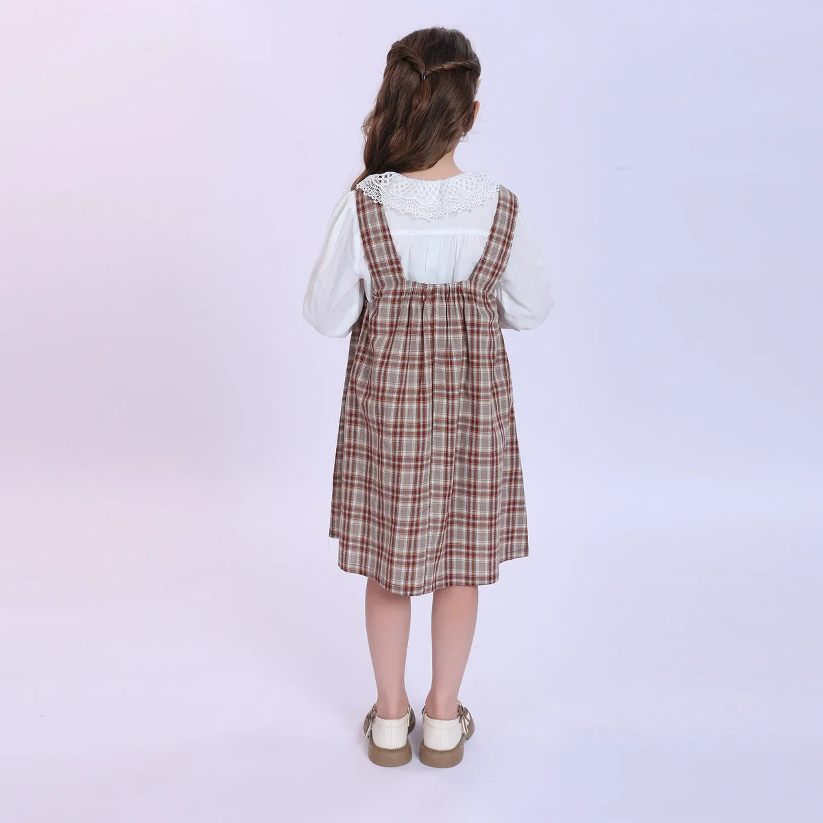 Checked Dress for Girls Image