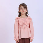 Pink Quilting Blouse for Girls Image
