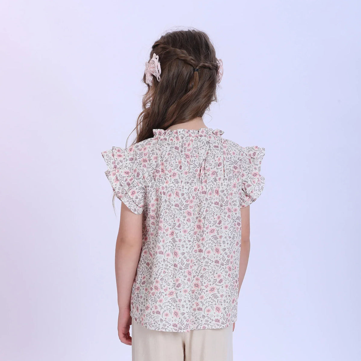 Floral Blouse for Girls Image