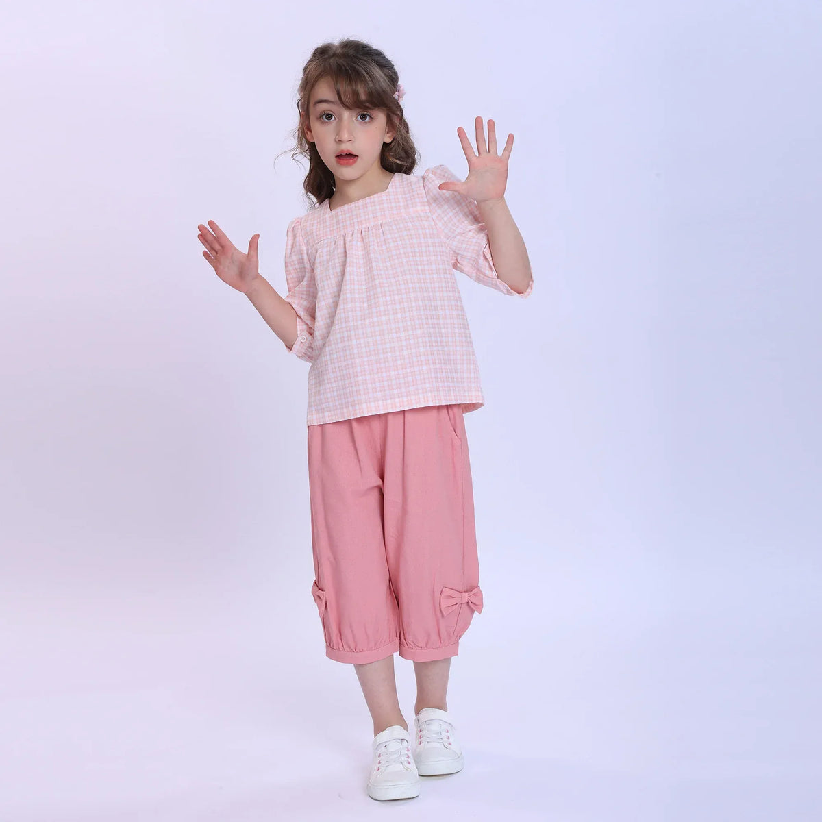 Checked Blouse for Girls Image