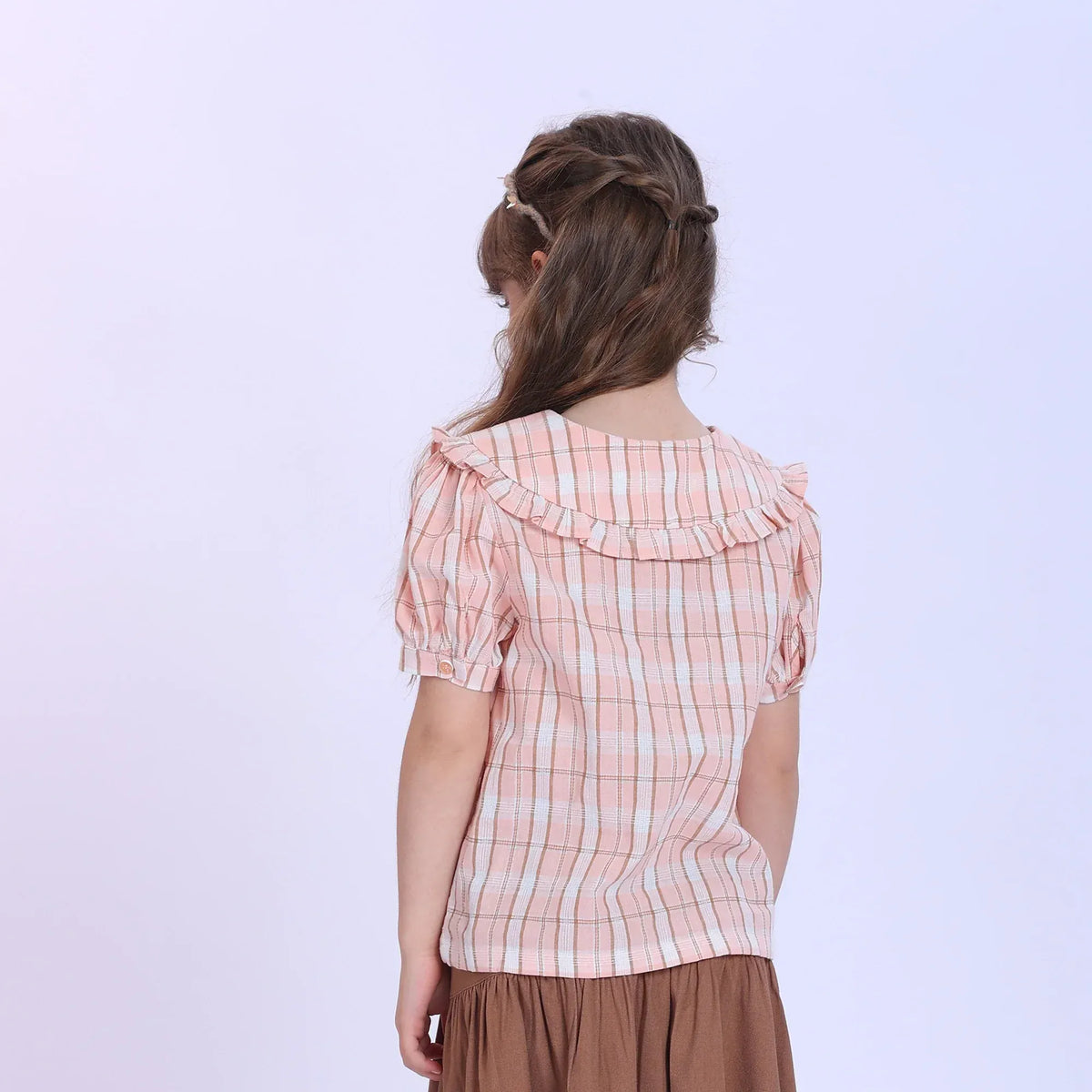 Checked Blouse for Girls Image