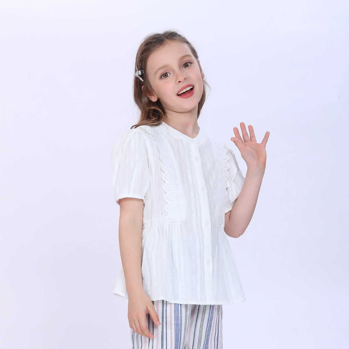 Jacquard Shirt for Girls Image