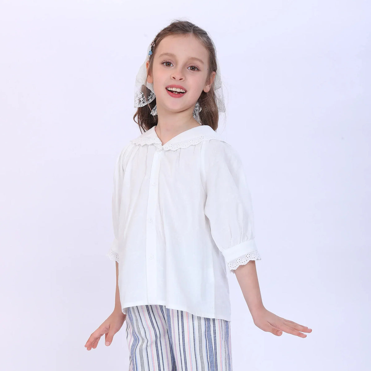 Jacquard Shirt for Girls Image