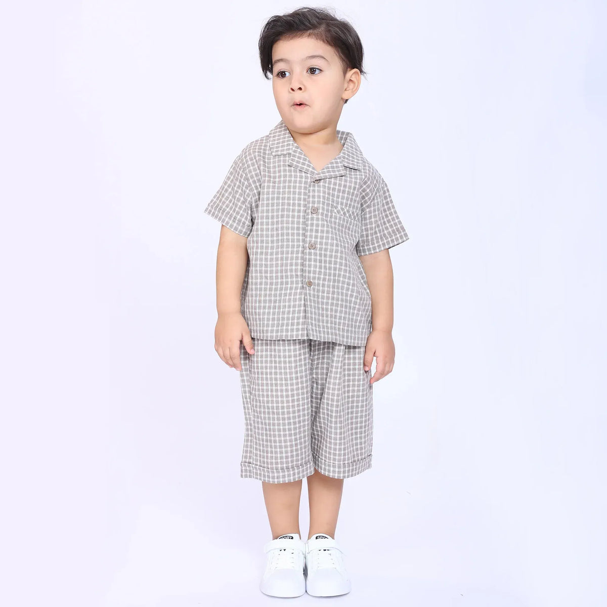 Checked Shorts for Baby Boy Image
