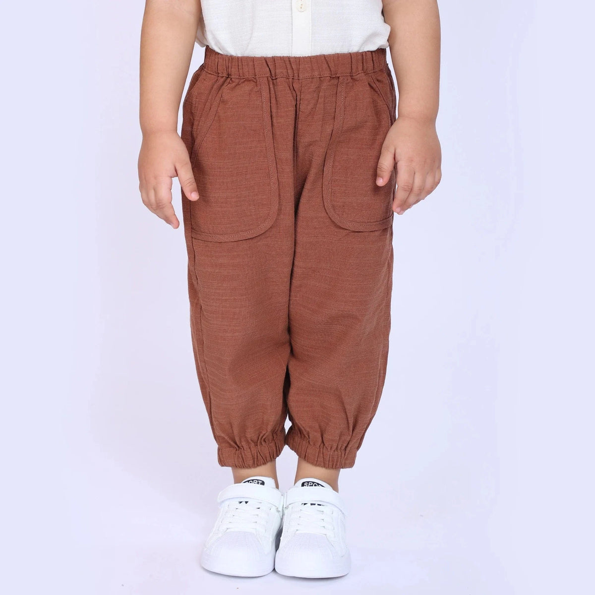 Brown Plain Pants for Baby Boy Image