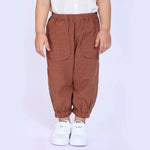 Brown Plain Pants for Baby Boy Image