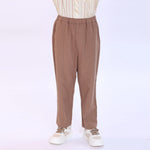 Khaki Plain Pants for Boys Image