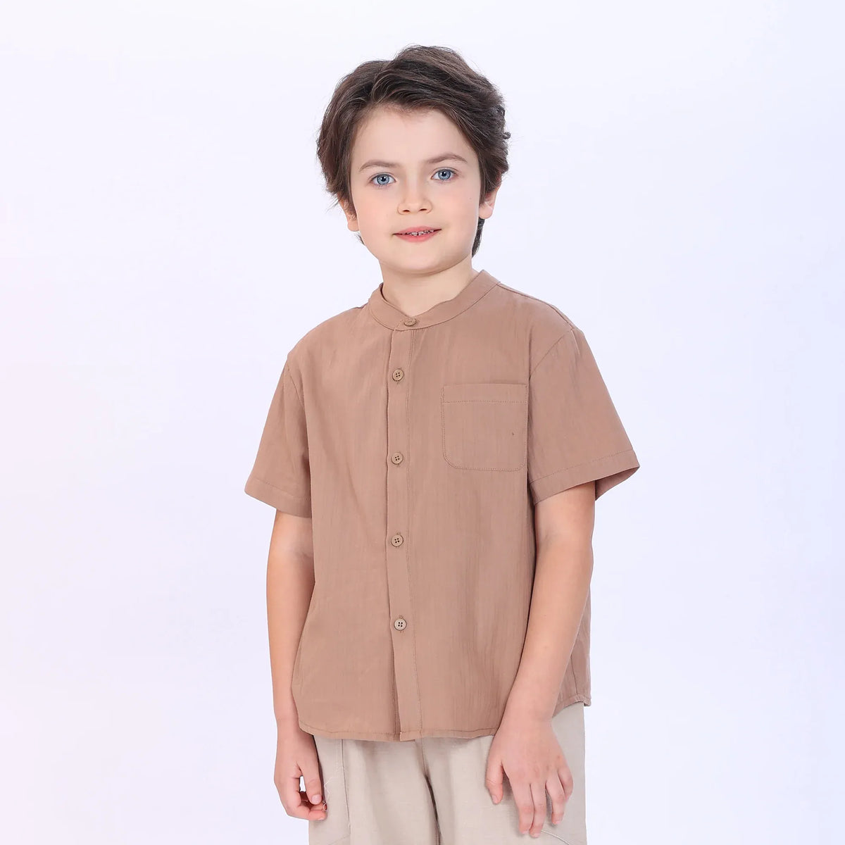 Light Coffee Shirt for Boys Image
