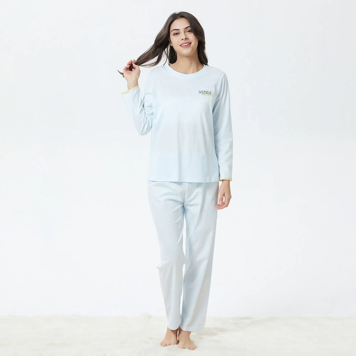 Embroidery Pajama Set-2Pc for Women Image