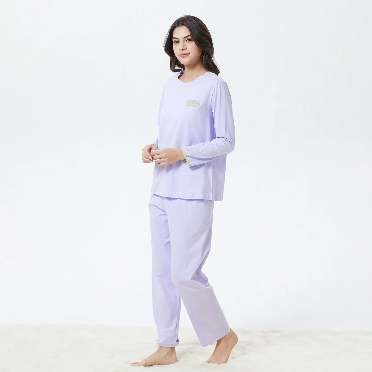 Embroidery Pajama Set-2Pc for Women Image