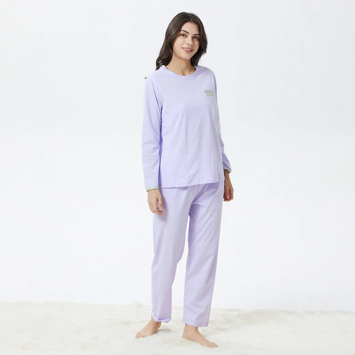 Embroidery Pajama Set-2Pc for Women Image
