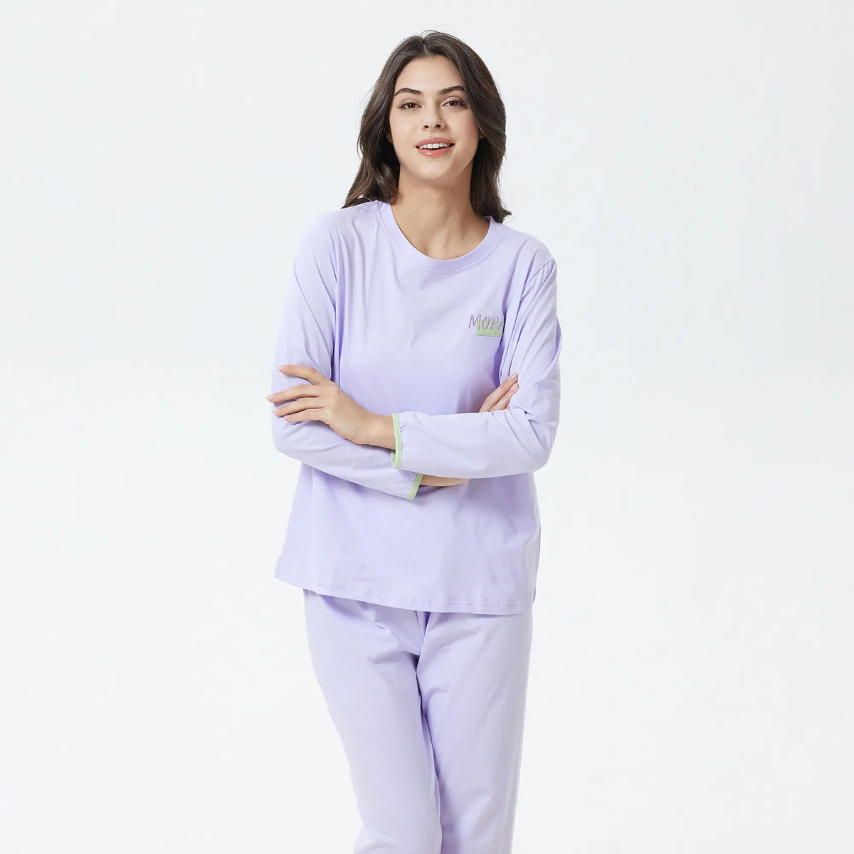 Embroidery Pajama Set-2Pc for Women Image