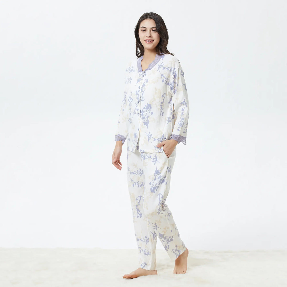 Floral Pajama Set-2Pc for Women Image