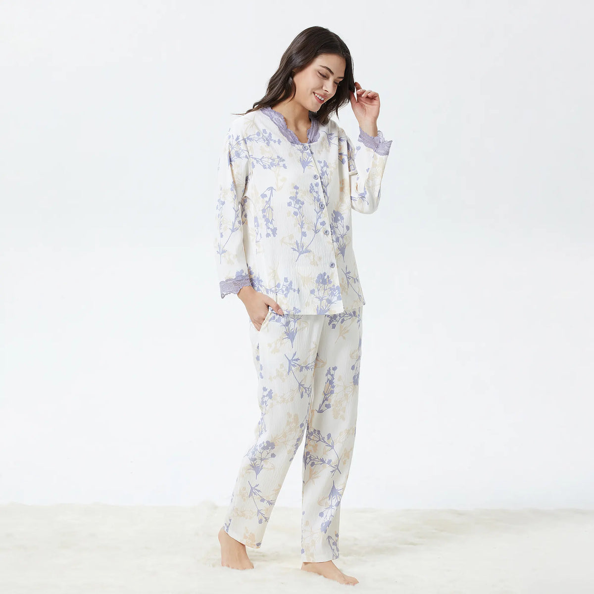 Floral Pajama Set-2Pc for Women Image