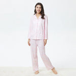 S Pink S,Shirt:62-Pants:93.5,97,53.5,58,61,98 Printed Pajama Set-2Pc for Women Image