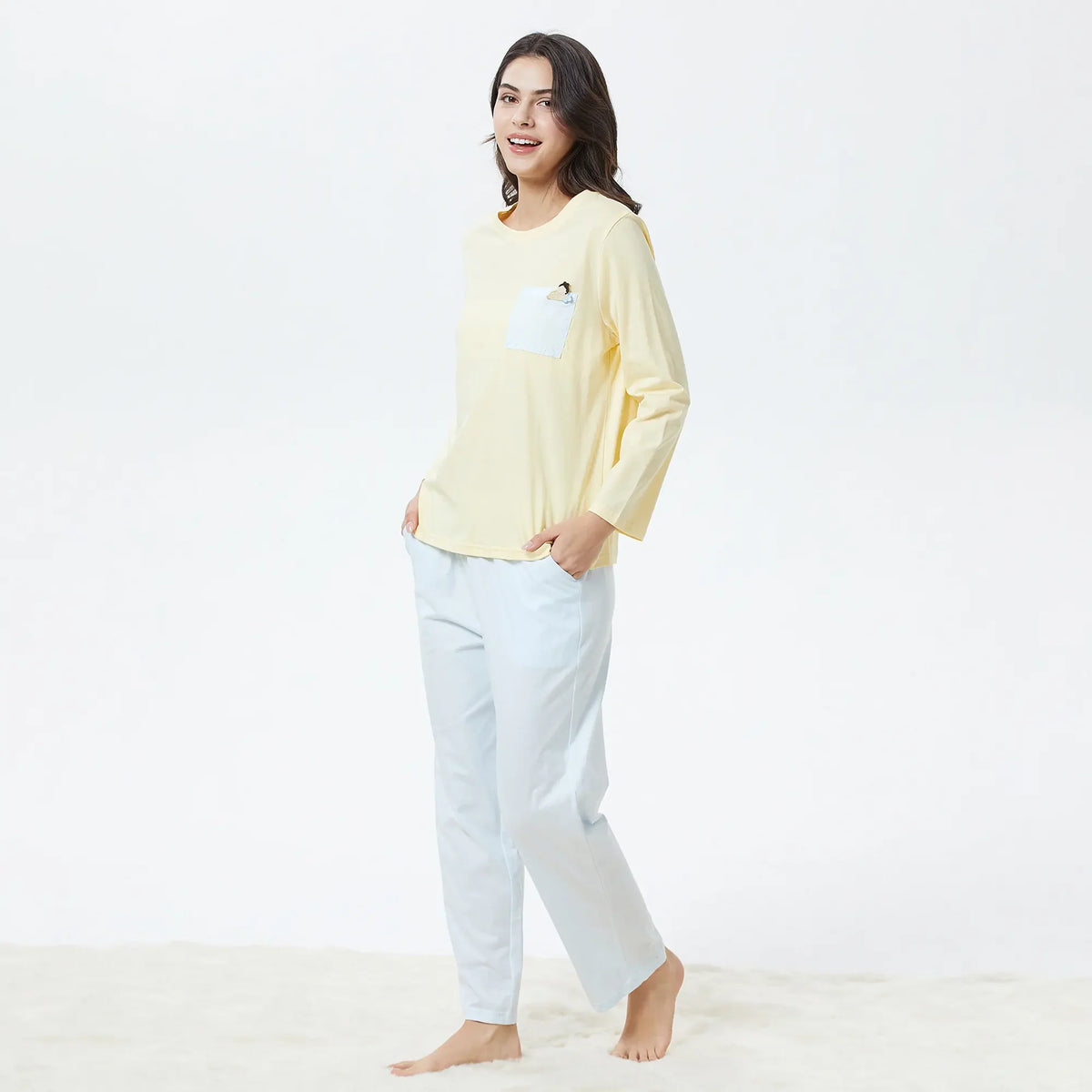 Plain Pajama Set-2Pc for Women Image