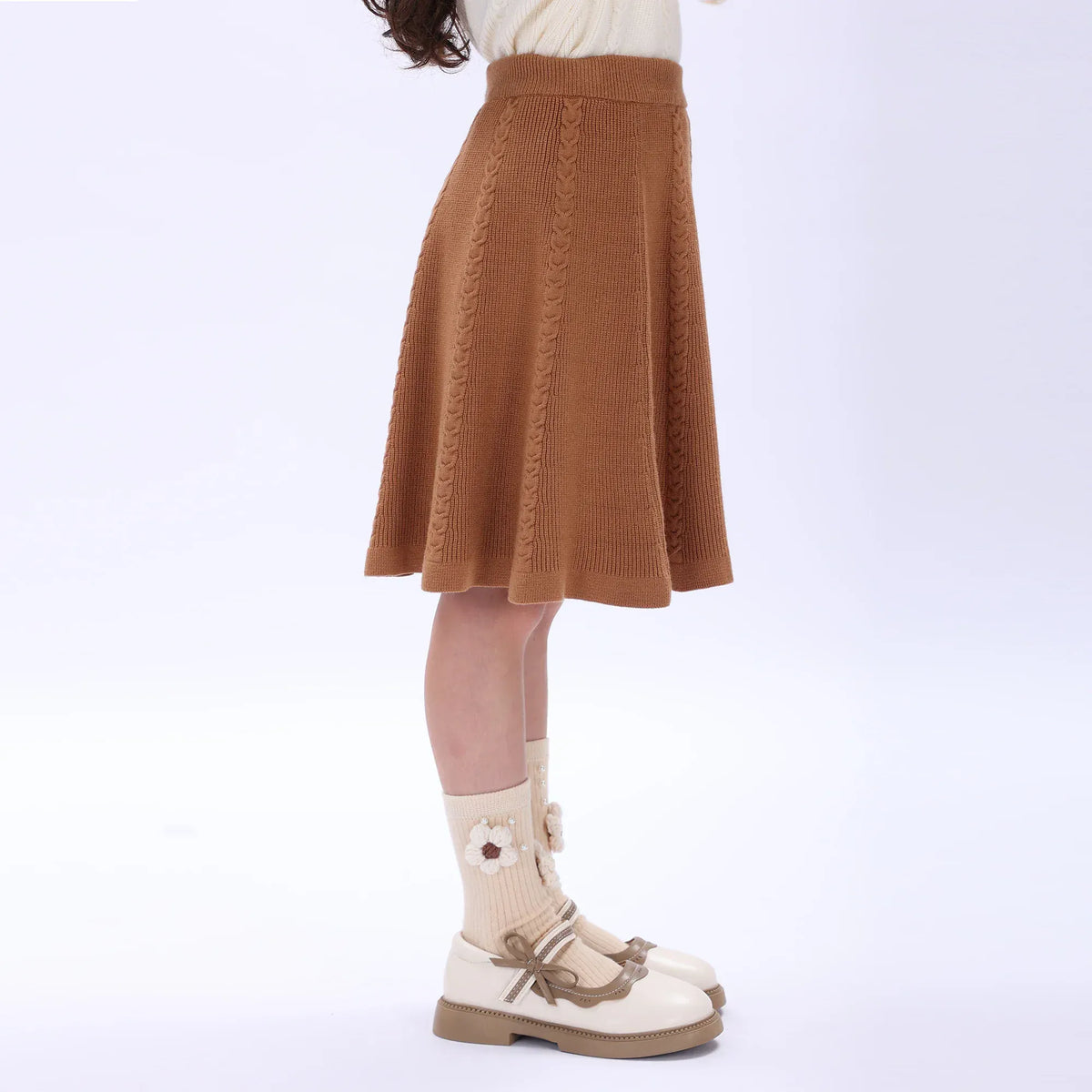 Casual Jacquard Skirt for Girls Image