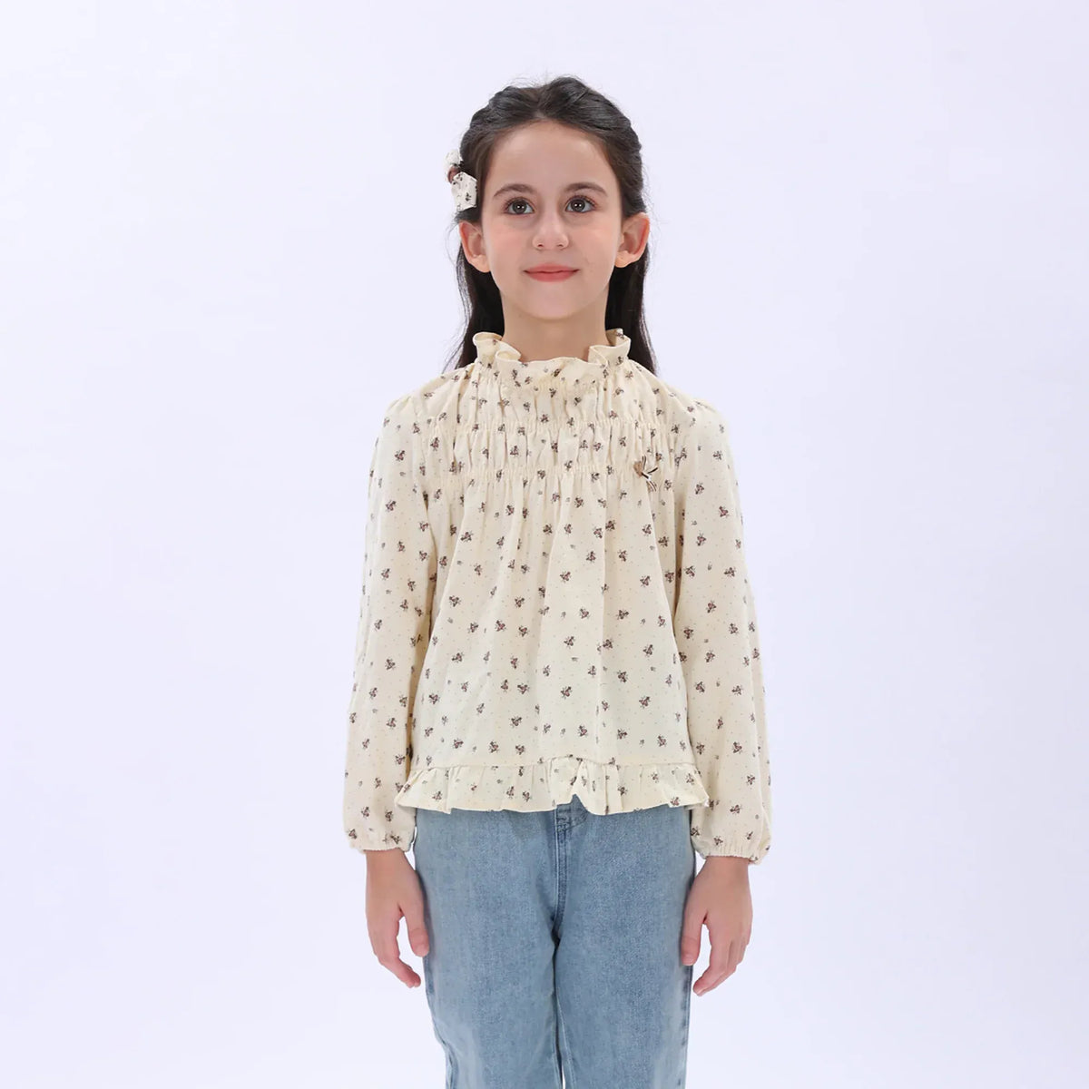 Casual Floral Shirt for Girls Image