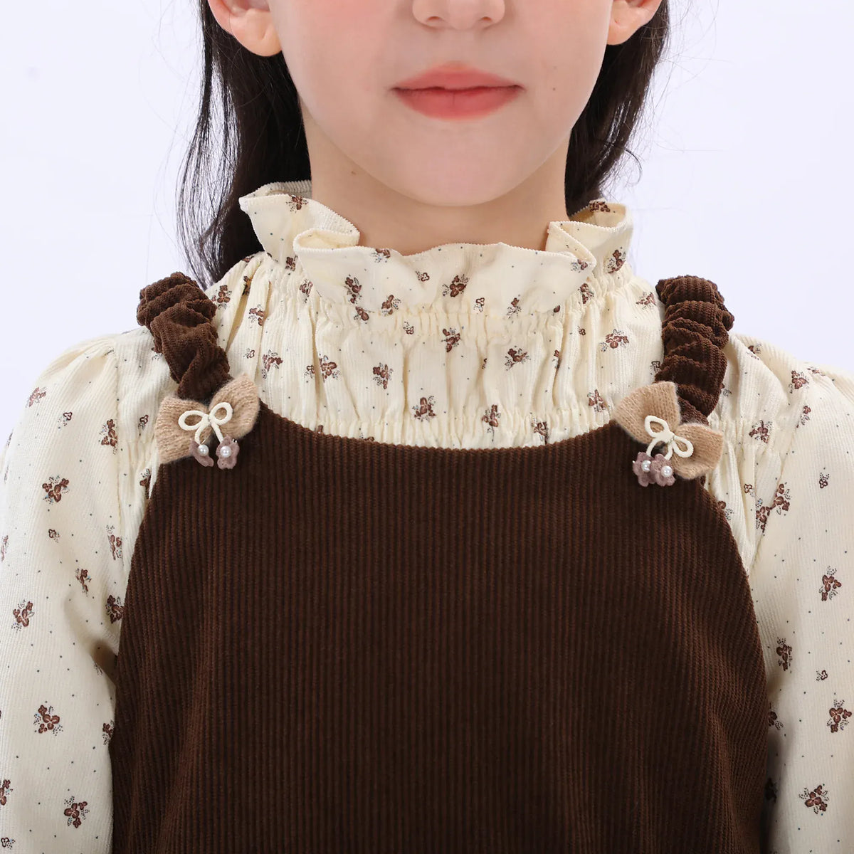 Casual Plain Dress for Girls Image