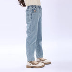 Casual Washed Jeans Pants for Girls Image