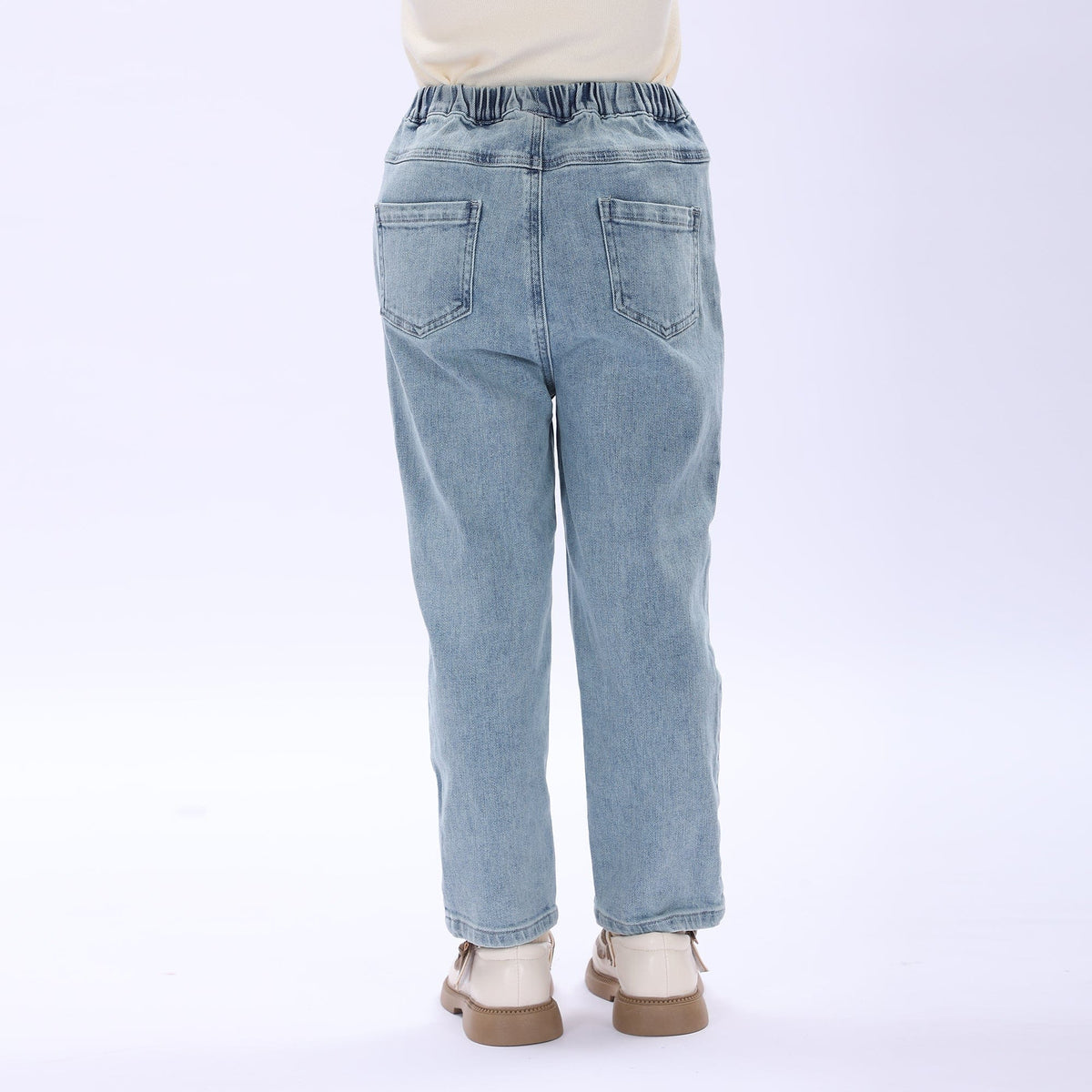 Casual Washed Jeans Pants for Girls Image