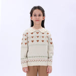 Casual Jacquard Sweater for Girls Image