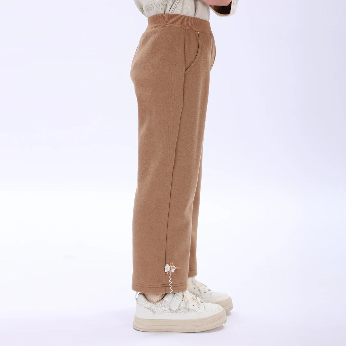 Casual Plain Pants for Girls Image