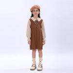 Casual Color-Blocked Dress for Girls Image