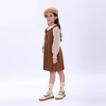 Casual Color-Blocked Dress for Girls Image