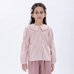 Pink Casual Floral Shirt for Girls Image