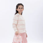 Casual Jacquard Sweater for Girls Image