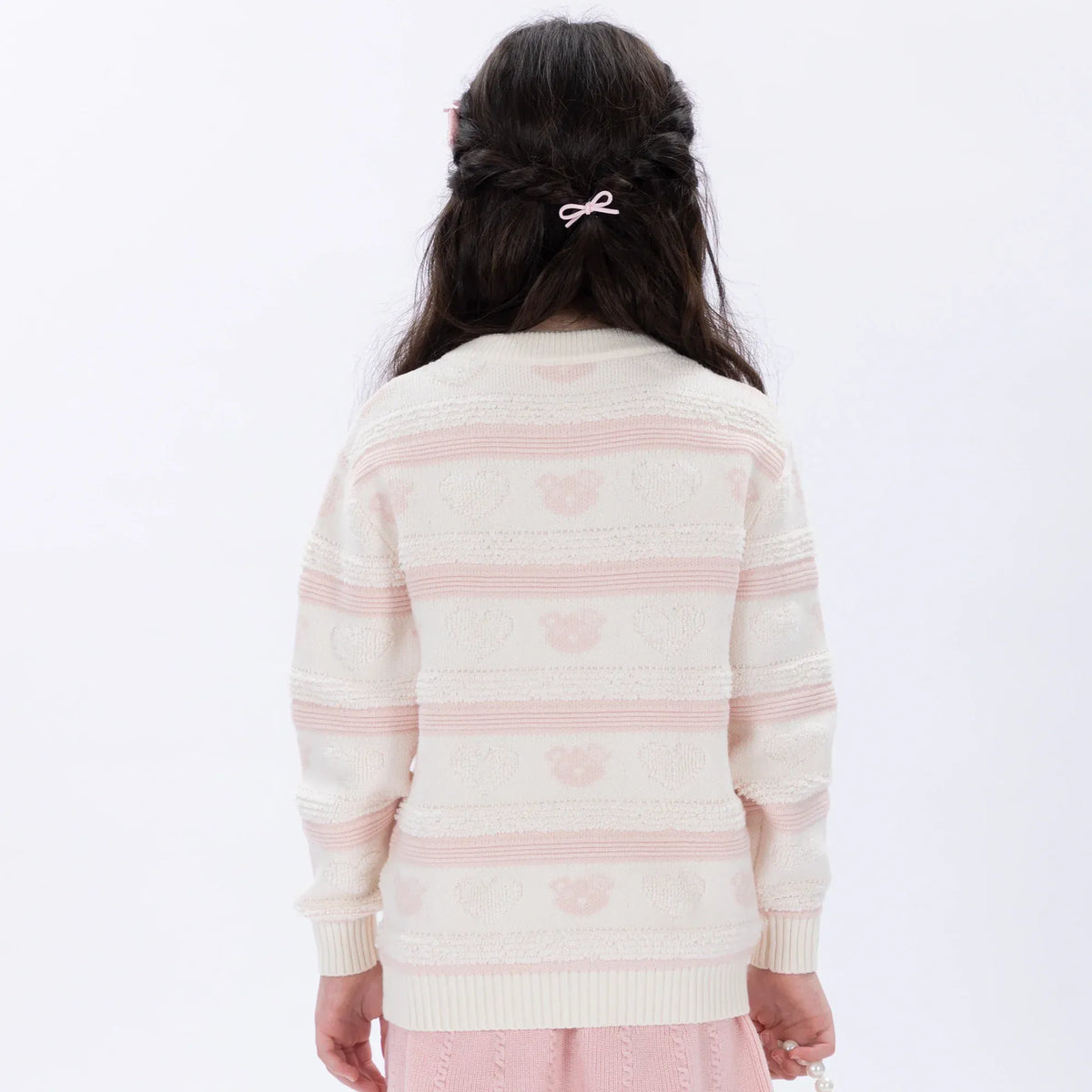 Casual Jacquard Sweater for Girls Image