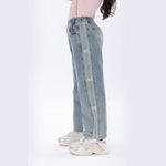 Casual Washed Jeans Pants for Girls Image