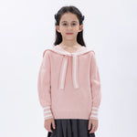 Pink Casual Embroidery Sweater for Girls Image
