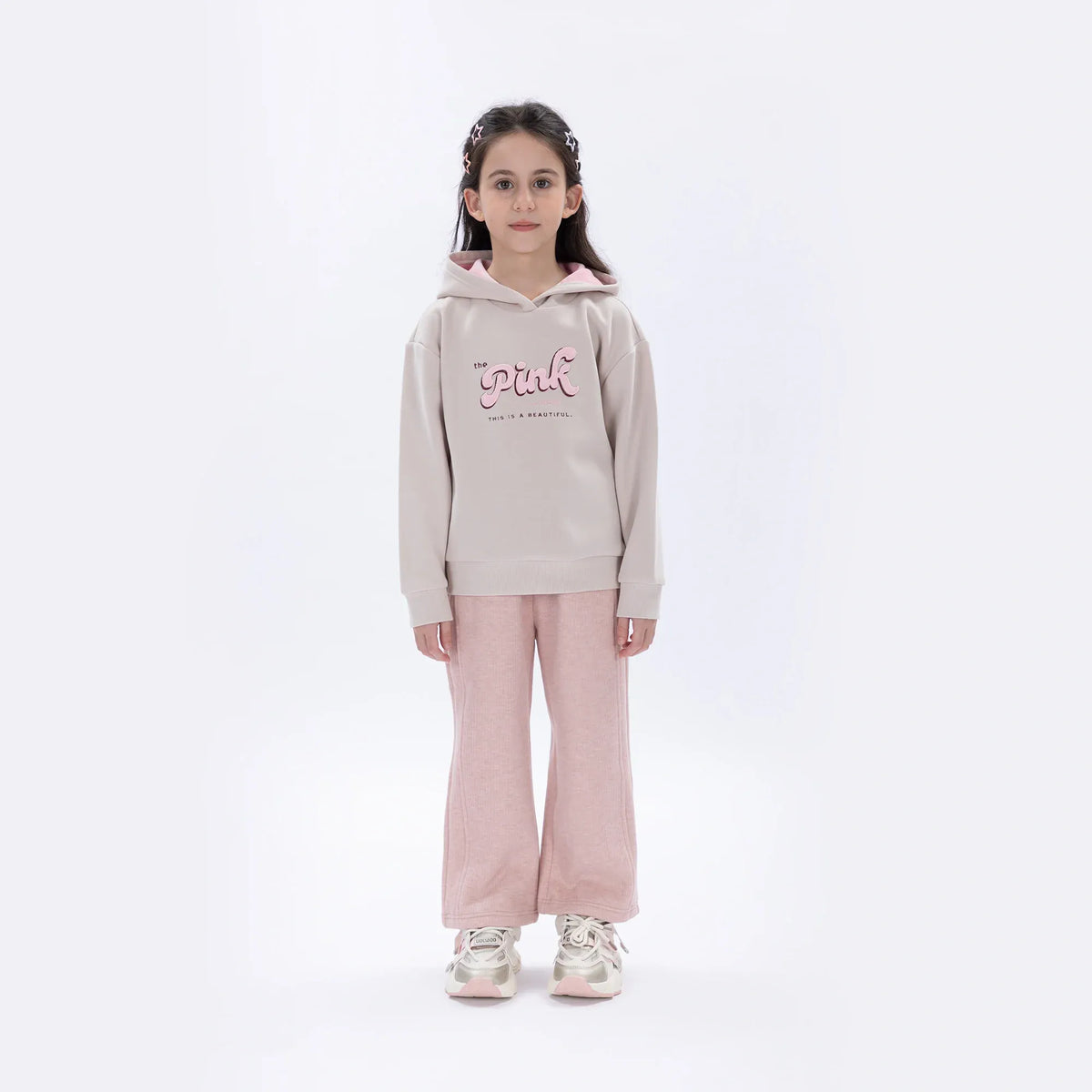 Casual Printed Hoodie for Girls Image