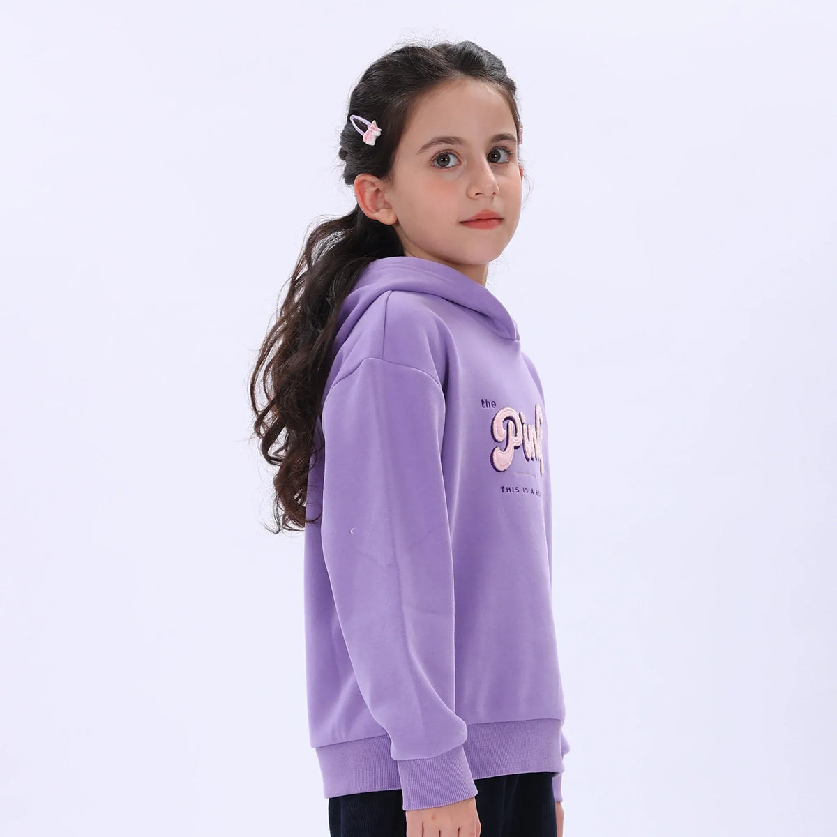 Casual Printed Hoodie for Girls Image