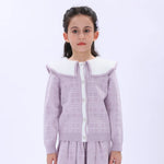 Casual Checked Jacket for Girls Image