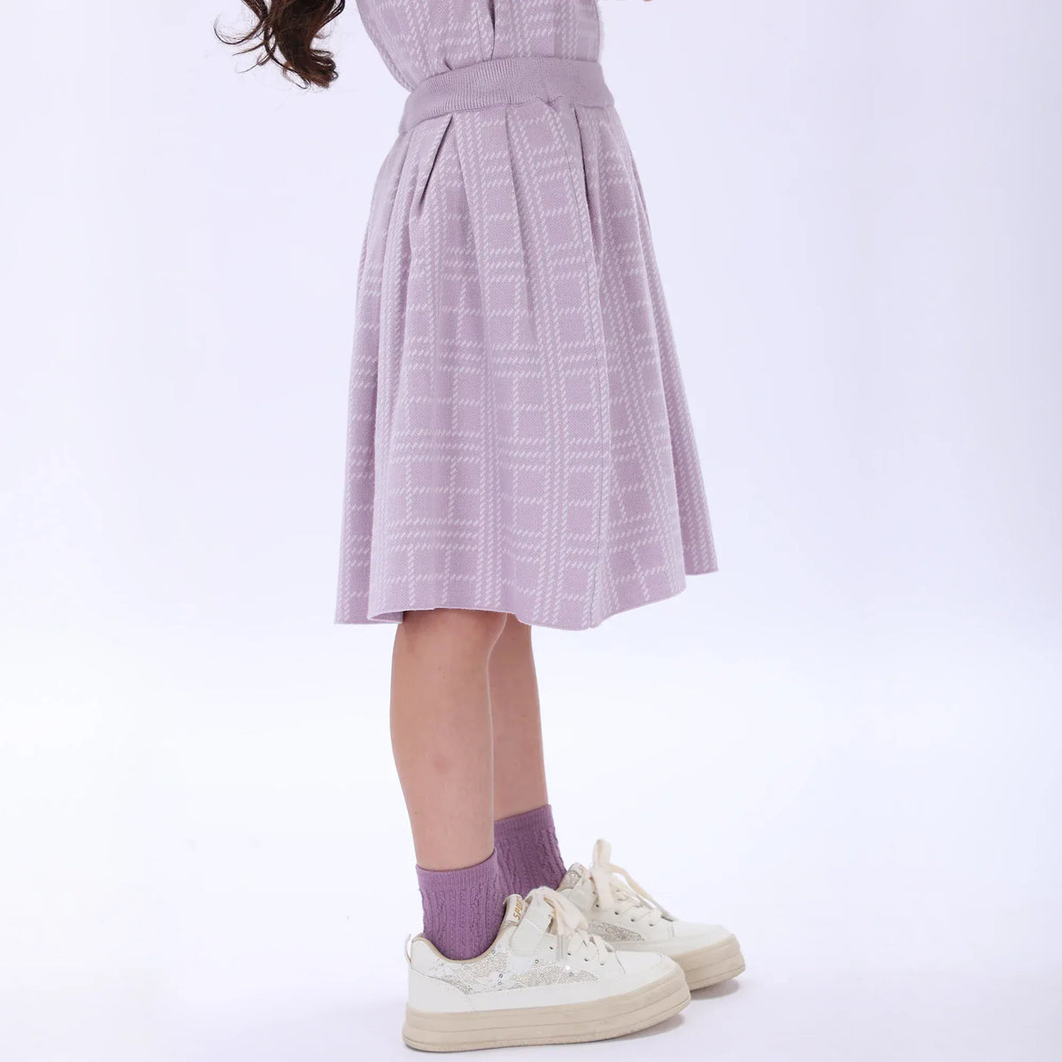 Casual Checked Skirt for Girls Image