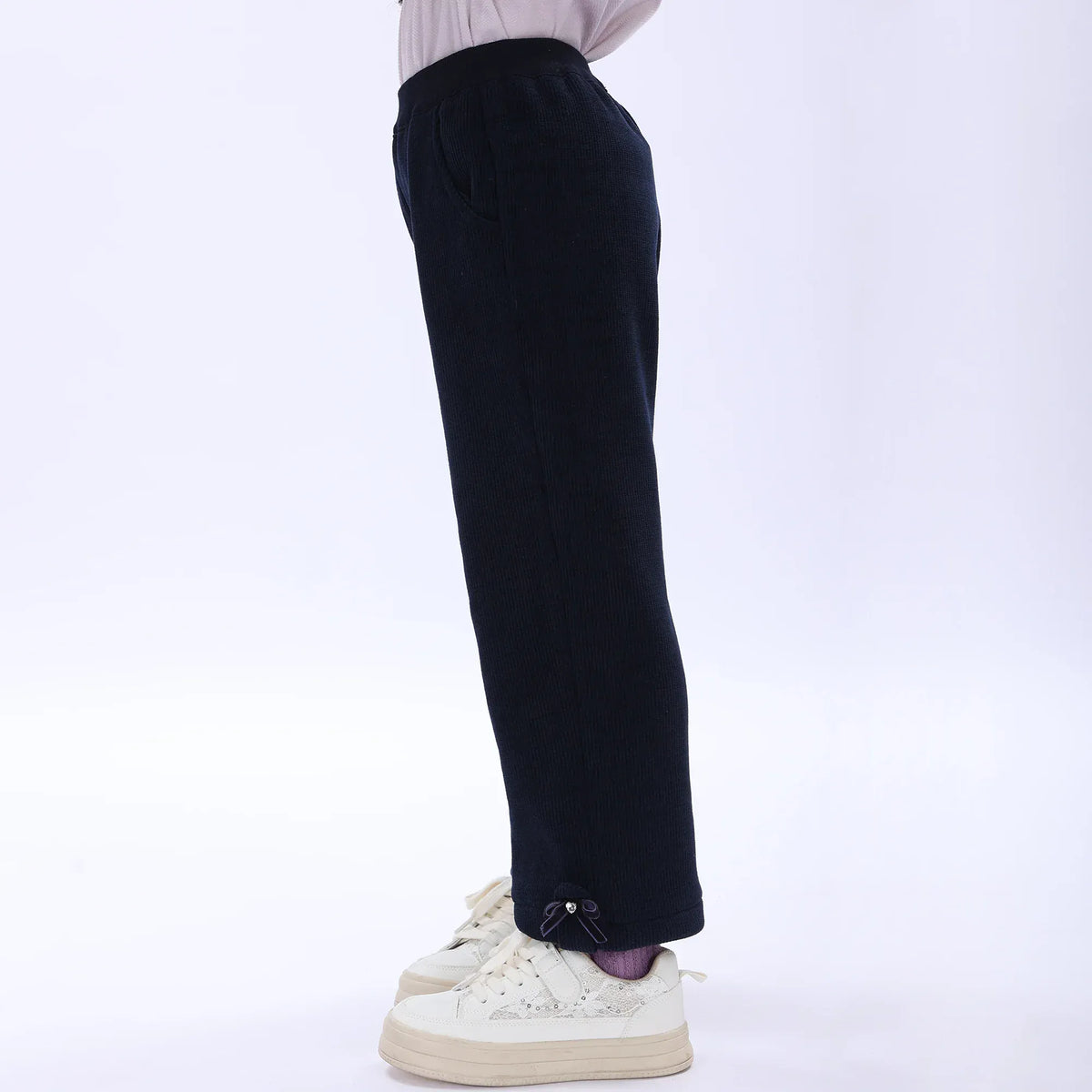 Casual Plain Pants for Girls Image
