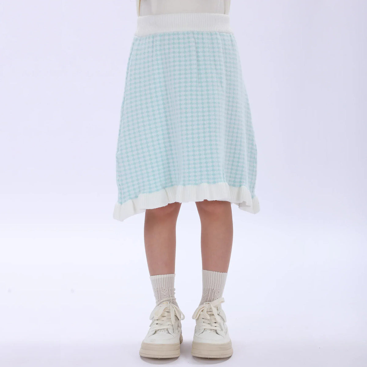 Casual Checked Skirt for Girls Image