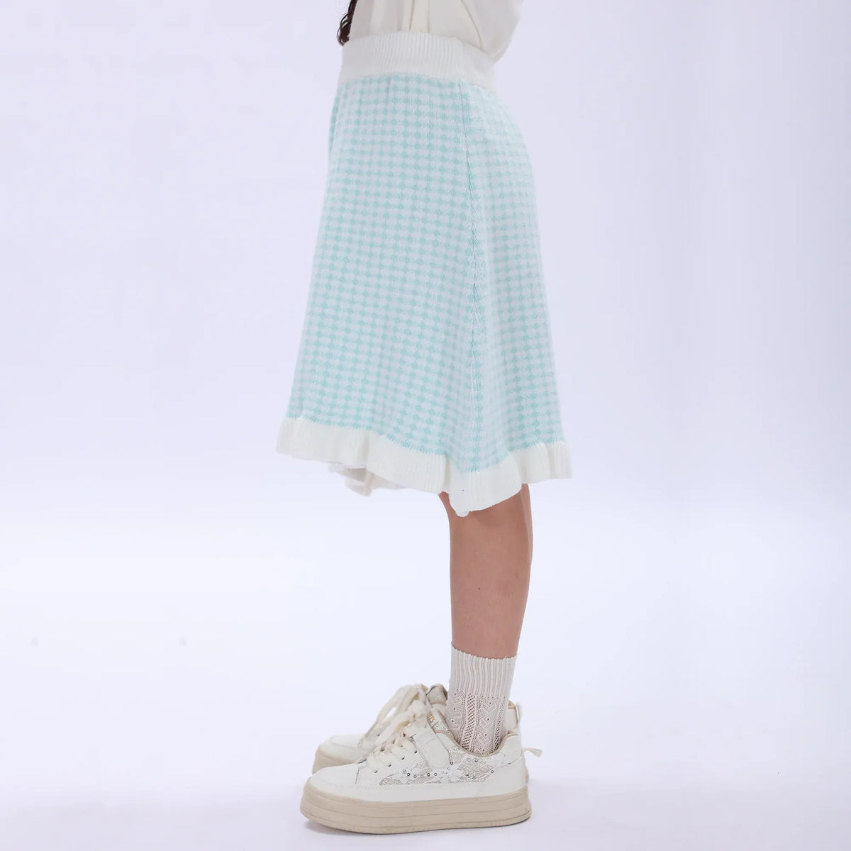Casual Checked Skirt for Girls Image