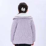 Casual Solid Jacket for Girls Image
